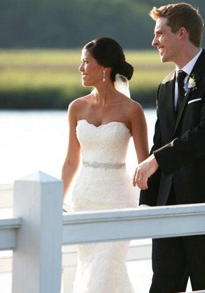 زفاف - Rhinestone bridal sash, wedding sash belt, bridal accessories, crystal belt sash