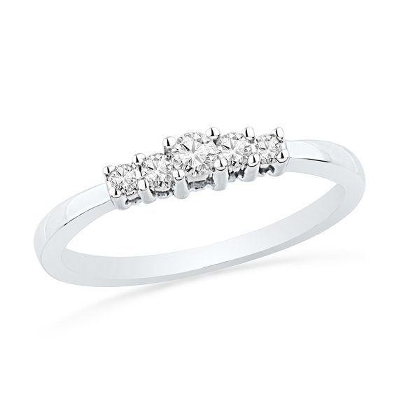 Свадьба - Five Stone Diamond Engagement Ring