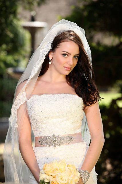 Свадьба - Yulia Wedding Dress Beaded Sash Crystal Belt