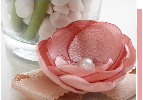 Wedding - Make to order: Stunning Shabby Chic Peach Pink Silk Rose Bridesmaid Wrist Corsages, Wrist Bracelets, Groomsman Boutonnieres