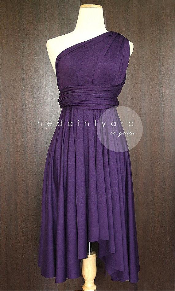 Hochzeit - Grape Bridesmaid Convertible Dress Infinity Dress Multiway Dress Wrap Dress Wedding Dress
