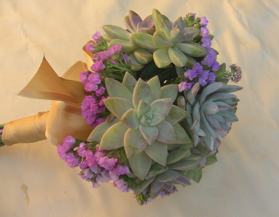 Wedding - Wedding bouquet, Succulent bridal bouquet