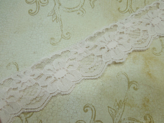 Mariage - 1 yard of 1 3/4 inch Light Pink Chantilly Lace trim for baby girl, bridal, wedding, baby, lingerie by MarlenesAttic - Item VK