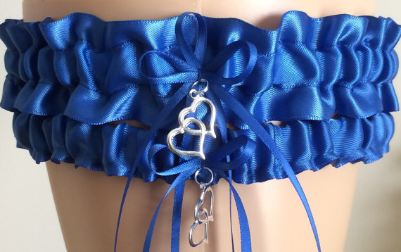 Свадьба - Wedding Garter, Bridal Garter, Royal Blue Garter Set, Keepsake Garter, Something Blue Garter, Bridal Gift, Garters, Prom Garter