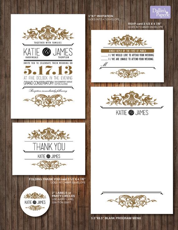 Print wedding invitation labels