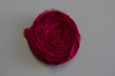 زفاف - Silk Rose- FUCHSIA Pink Silk rose, shoe clip, shoe fascinator, flower girl  accessory,
