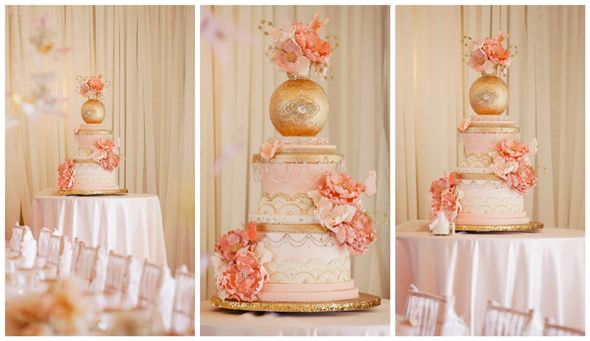 Свадьба - Whimsical Pink And Gold Baby Shower
