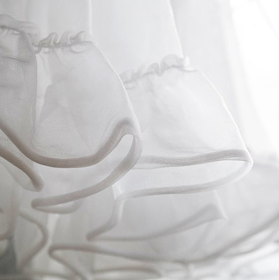 زفاف - White haze petticoat