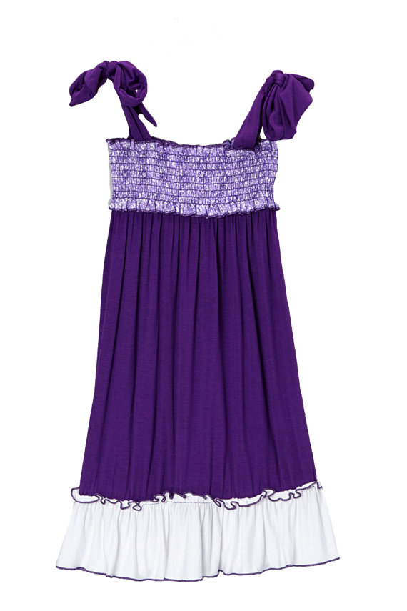 Hochzeit - Girls Purple Maxi Dress, Purple Flower Girl Dress, Tiny Flowers, Purple Maxi Dress, long Dress, Sundress, Boho Maxi Dress,Girls Summer Dress