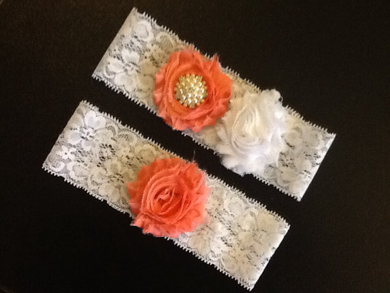 Hochzeit - Wedding Garter Belt, Bridal Garter Set - white lace garter,Ivory Lace Garter, Wedding Garter, ,POPULAR