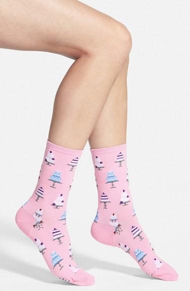 Mariage - HOT SOX 'Wedding Cakes' Crew Socks (3 for $15)