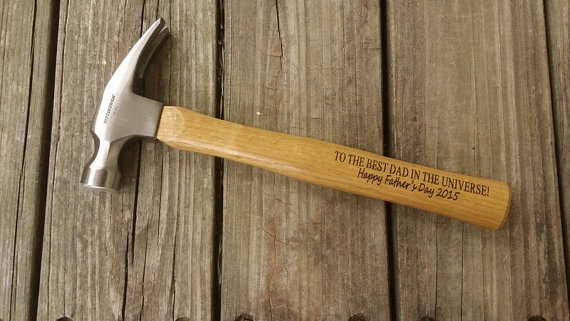 Wedding - Engraved Wooden Handled Hammer - Personalized Hammer - Father's Day Gift - Gift for Dad - Groomsmen Gift