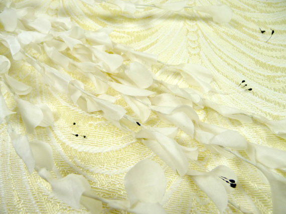 زفاف - Vintage Silk Wildflower Spray of Off White for Bridal Bouquets Wedding Crowns Hair Hats Floral Arrangements, Crafts