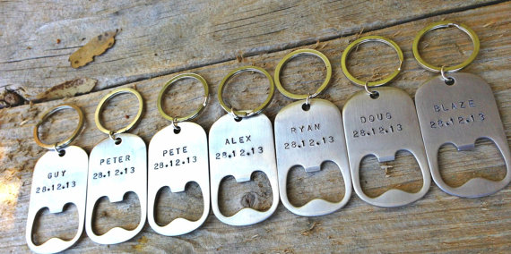 Wedding - groomsmen gifts, for the groomsmen, personalized key chains, bottle opener, wedding gifts for groomsmen, custom key chains, best man