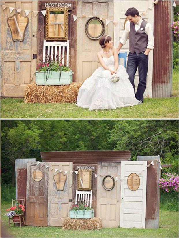 زفاف - 10 Fab Ways To Use Vintage Or Re-purposed Doors At Your Wedding!