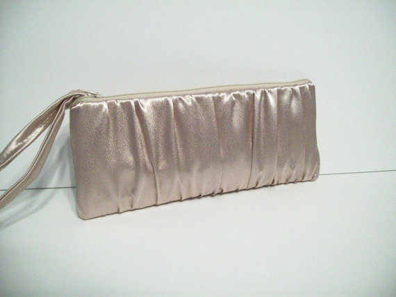 Mariage - Ruched Clutch (choose colors) Monogram available- Bridesmaid gifts, bridesmaid clutches, bridal clutches wedding party