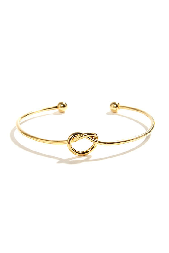 زفاف - For Orders of 5 and More Gold Finish Knot Bracelet- Bridesmaid gift, bridal, Love Knot