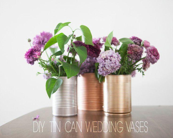 Hochzeit - Tin Can Wedding Centerpieces