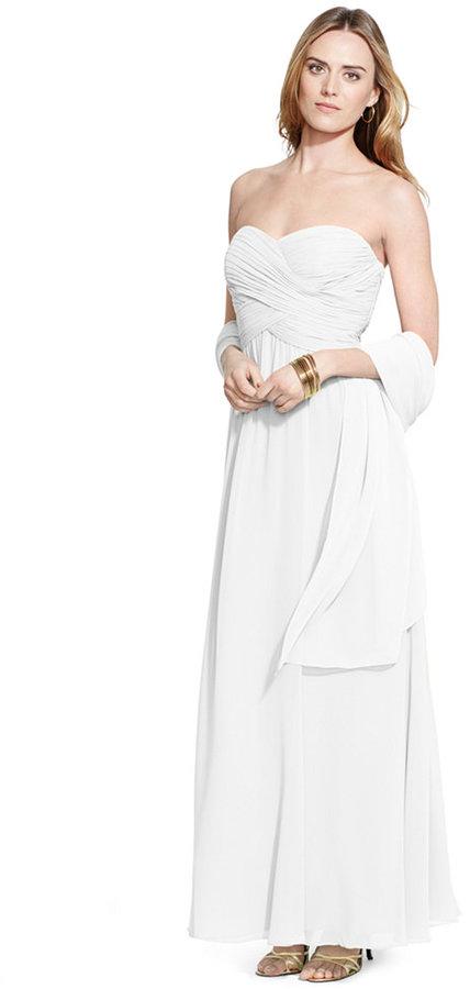 Wedding - Lauren Ralph Lauren Strapless Sweetheart Gown
