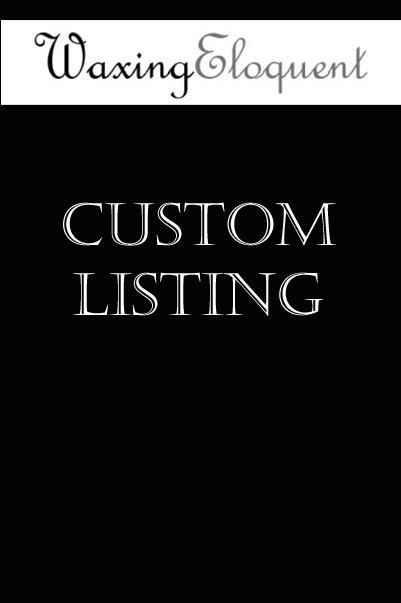 Hochzeit - Custom listing for Diana