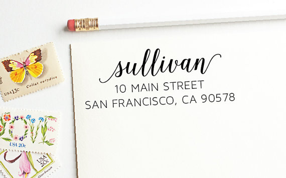زفاف - Custom Return Address Stamp - Self Inking Address Stamp
