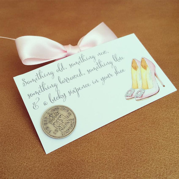 Mariage - Silver Wedding Sixpence - READY TO SHIP