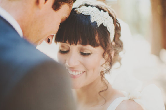Wedding - Bridal Headband, Rhinestone Headband,  Wedding Headband, Bridal Headband, Bridal Headpiece, Headband, Bridal Accessories, Silver, - IVY