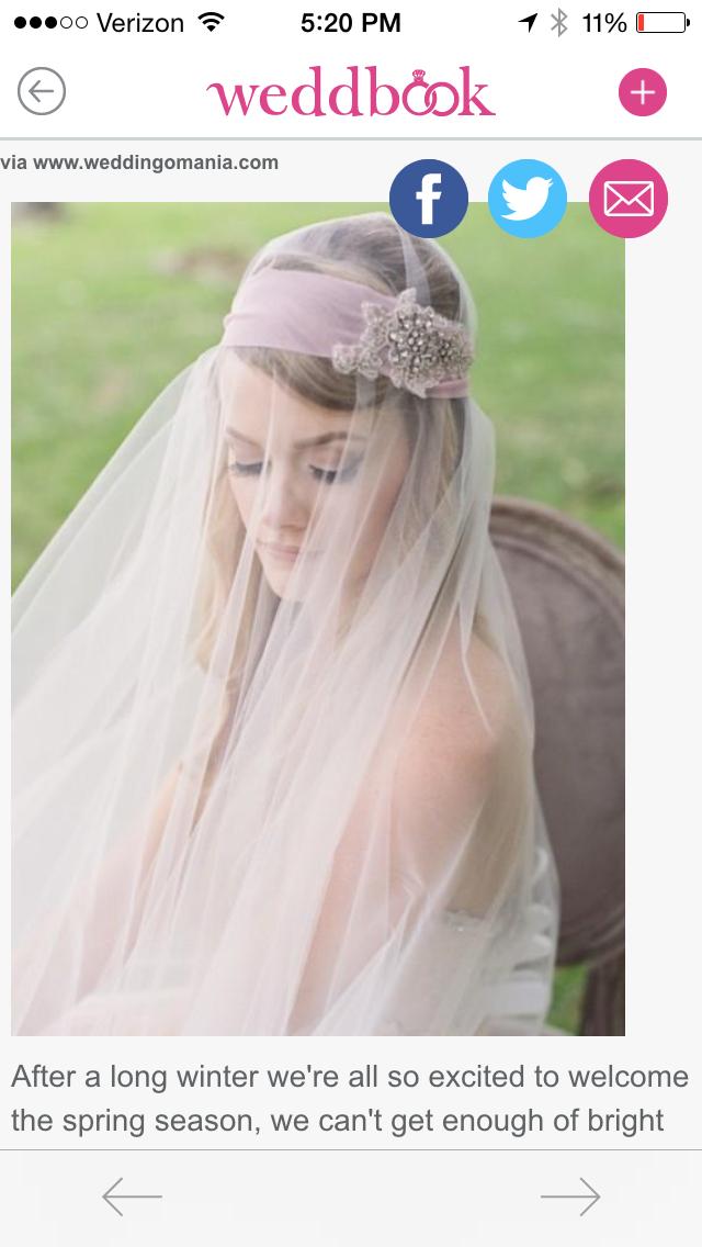 زفاف - retro headdress