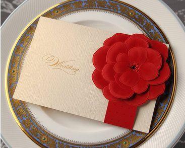Свадьба - Printable Wedding Invitations Red Invitations, Customized Invites, Red Wedding, Unique Set, Online Invitations - Pack Of 50