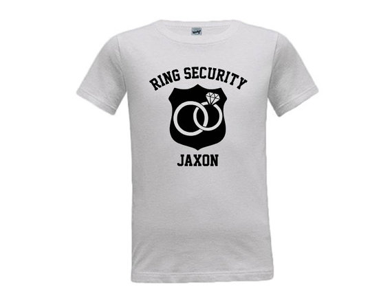 Mariage - RING SECURITY SHIRT. Custom Ring Security. Personalized Ring Bearer. Ring Bearer shirts. rbs