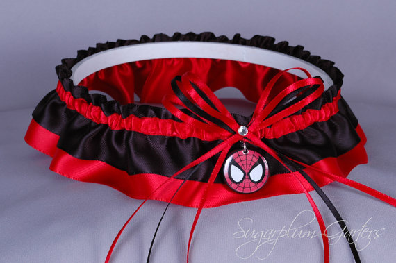 Hochzeit - Spider-Man Wedding Garter