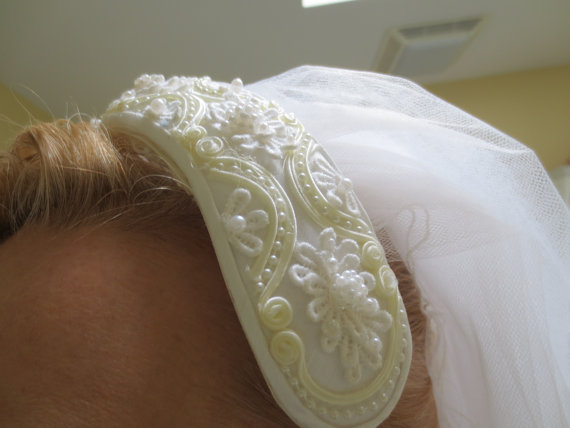 Hochzeit - Vintage Bridal Wedding Veil