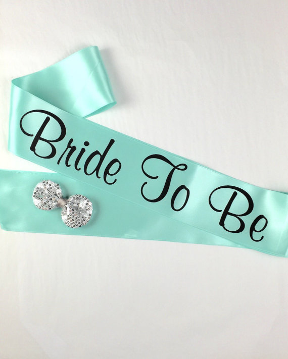 Hochzeit - SALE, Bachelorette Sash in Many Colors, Personalized Sash, Bride to Be, Bridal Sash, Wedding Sash