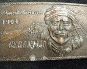 زفاف - Vintage Geronimo Belt Buckle