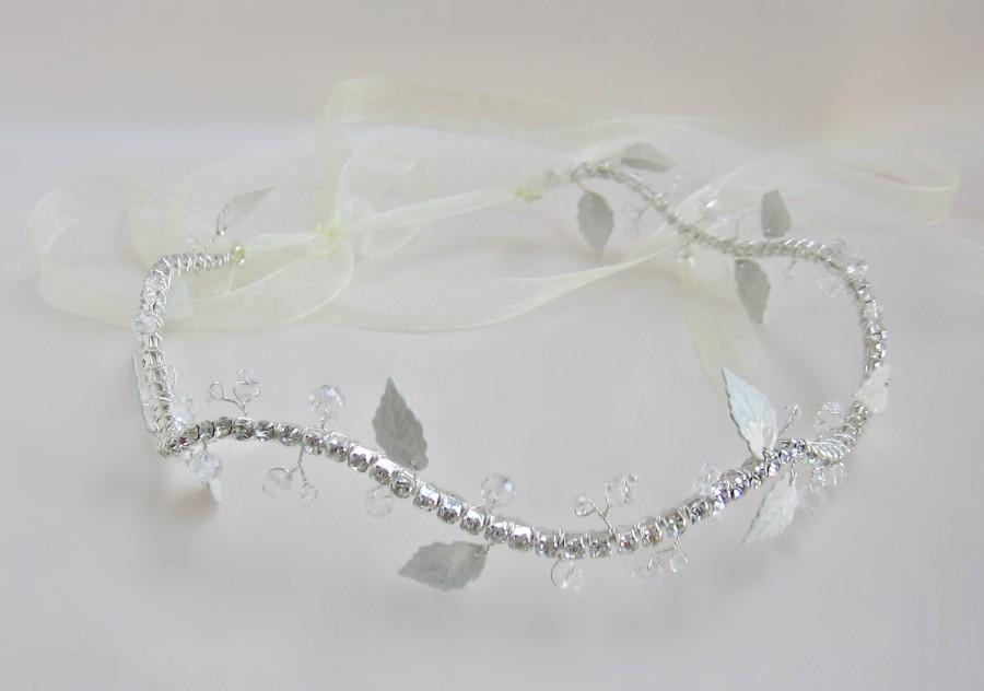 Wedding - Ivory leaf headpiece