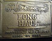 زفاف - Vintage Long Haul  Belt Buckle