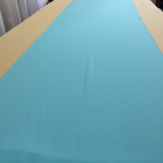 Hochzeit - Aqua  Blue Custom Made Aisle Runner 50 Feet Long 36 inches Wide
