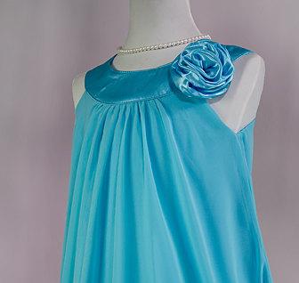زفاف - Flower Girl Dress, Aqua blue Party, Special Occasion, Easter, Flower Girl Dress (ets0160aq)