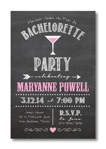 Wedding - Printable Bachelorette Invitation