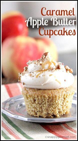 زفاف - Caramel Apple Butter Cupcakes