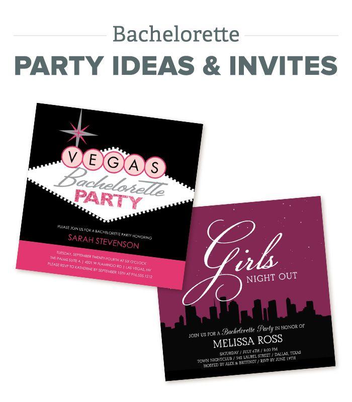 Hochzeit - Bachelorette Party Ideas And Invitations