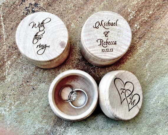 Mariage - Personalized Wood Box, Custom Ring Box, Engraved Box, Personalized Ring Box, Custom Wedding Box, Keepsake Box, Bridesmaid Gift, Mother's Day