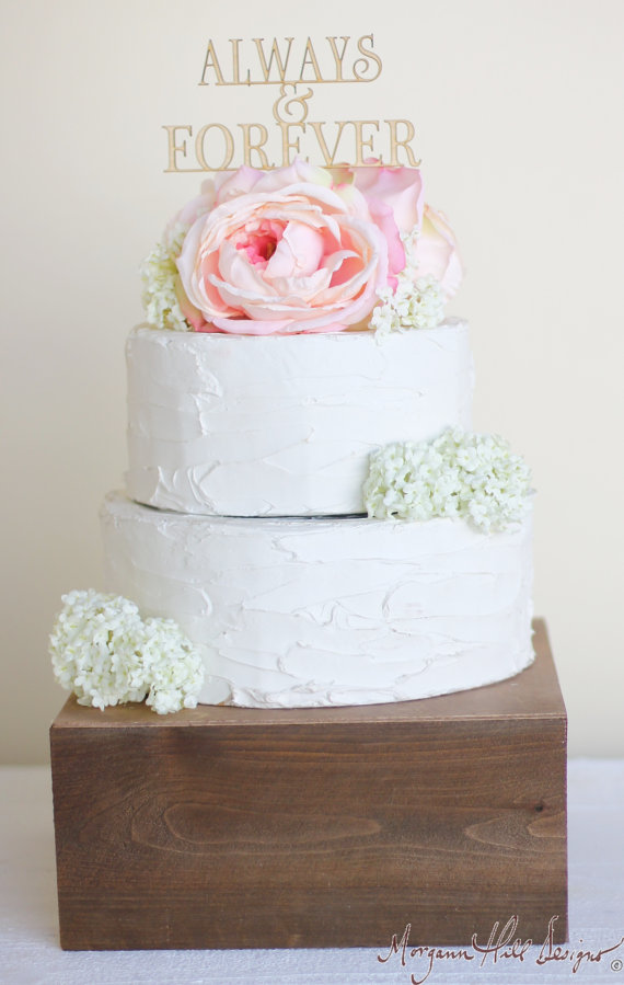 Свадьба - Rustic Wedding Cake Topper Wood Wedding Decor (Item Number 140088)