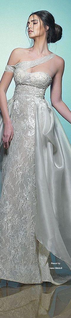 Hochzeit - One Shoulder Strap Wedding Dress Inspiration