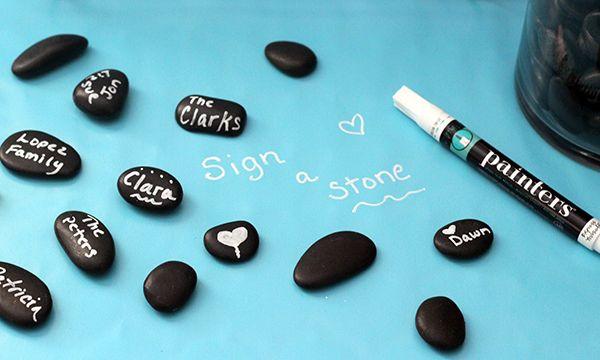 Свадьба - Set In Stone: Wedding Guest Book Alternative With Painters® Paint Markers
