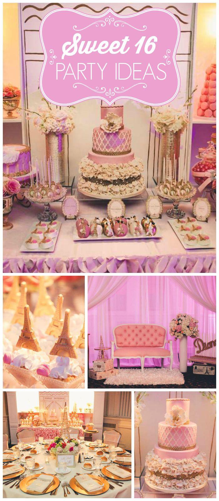 Mariage - French / Parisian / Sweet 16 "Diana's Parisian Sweet 16 - "A Night In Paris""