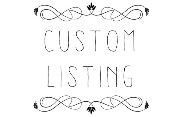 Mariage - custom listing for Arlinda
