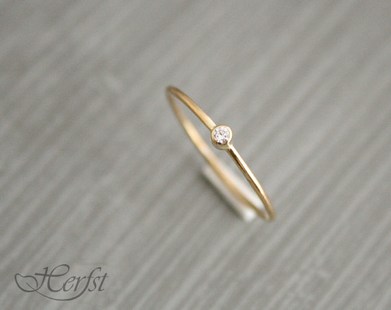 زفاف - 14k Diamond solid gold ring, engagement ring, wedding ring, diamond ring, Handmade