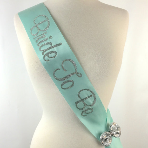 Hochzeit - Glitter Sash, Many Colors, Custom Bridal Sash, MANY Colors,  Bachelorette Sash, Bride to Be Sash