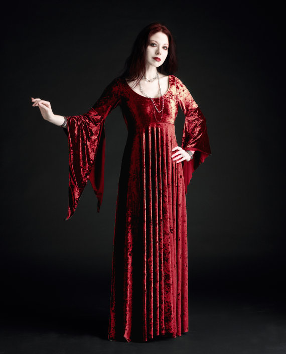 Hochzeit - Dionne Fairy Tale Romantic Wedding Dress - Handmade To Your Measurements & Colors (including plus size!) Romantic Gothic Faerie Long Dress